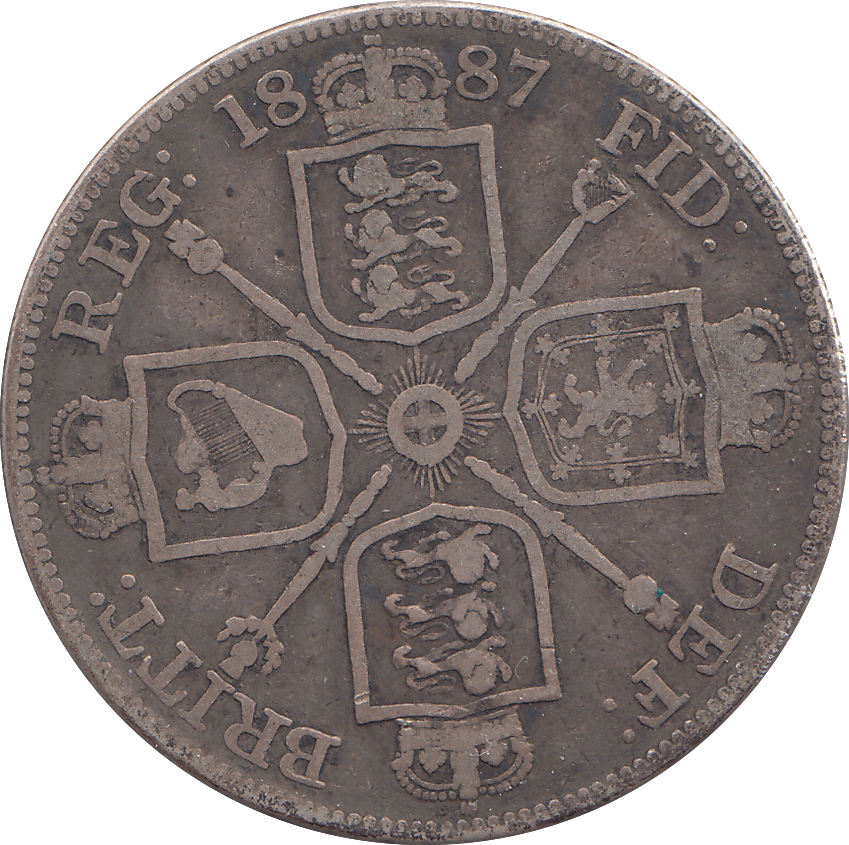 1887 DOUBLE FLORIN ( GF )