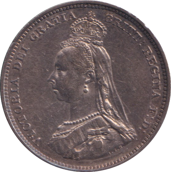 1887 SHILLING ( GVF )