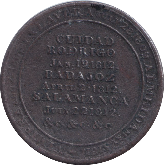 1812 CANADA WELLINGTON HALFPENNY TOKEN