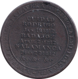 1812 CANADA WELLINGTON HALFPENNY TOKEN
