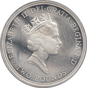 1995 £2 NATIONS UNITED SILVER PROOF