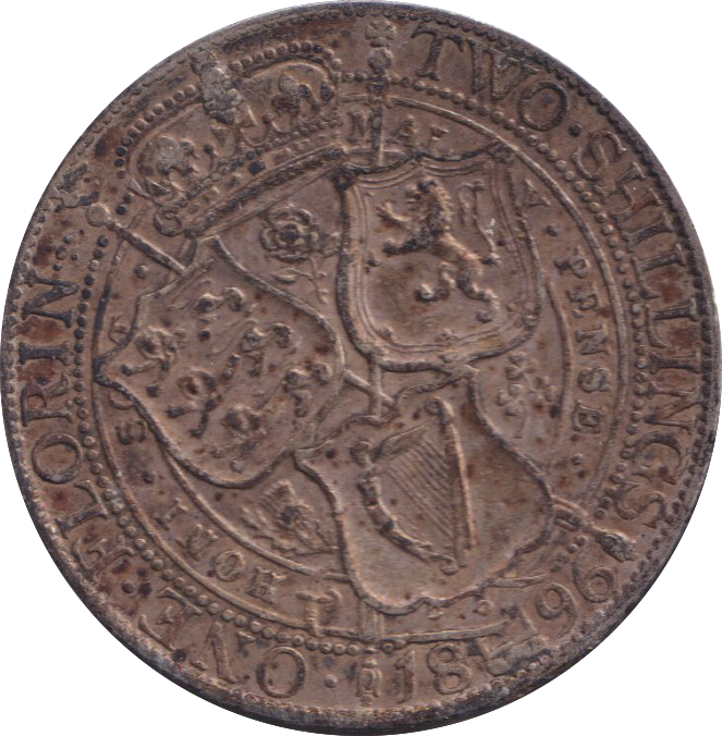 1896 ONE FLORIN ( GF )