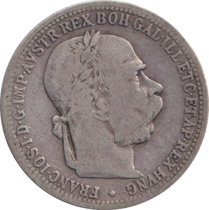 1896 SILVER CORONA AUSTRIA