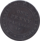 1811 NEWCASTLE PENNY TOKEN