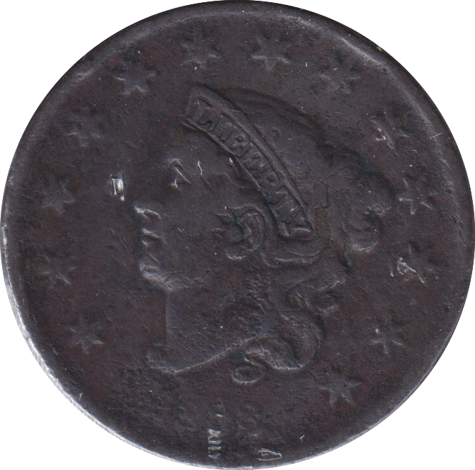 1838 ONE CENT USA