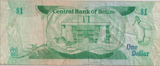 1983 ONE DOLLAR BELIZE BANKNOTE REF-1767