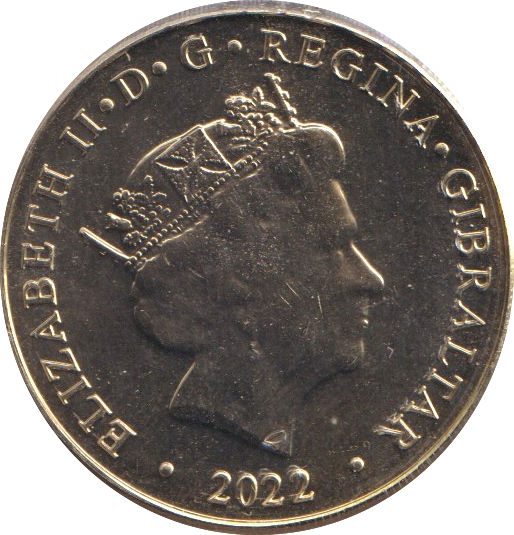 2022 ONE POUND ELIZABETH II GIBRALTAR