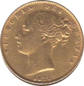 1861 GOLD SOVEREIGN DIE 61 ( VF )
