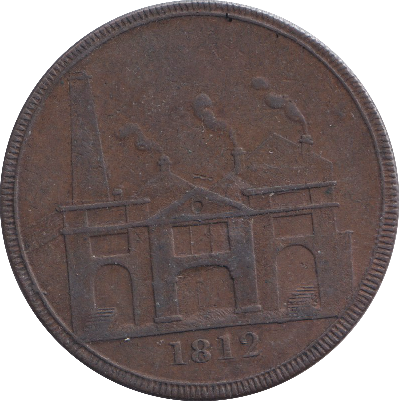 1812 HULL LEAD WORKS PENNY TOKEN