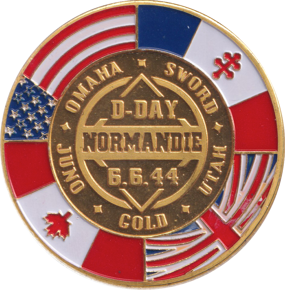2001 D-DAY LANDINGS NORMANDY MEDALLION