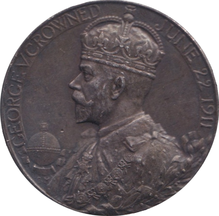 1911 SILVER MEDALLION GEORGE V