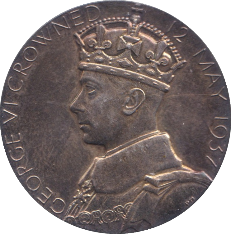 1937 SILVER MEDALLION GEORGE VI