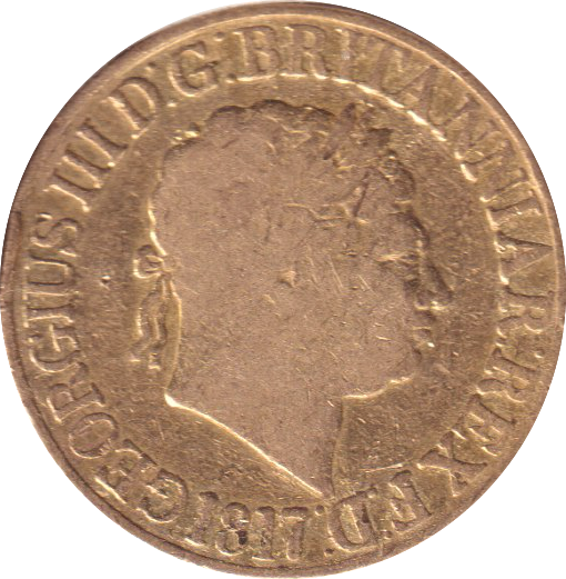 1817 GOLD SOVEREIGN ( FINE )