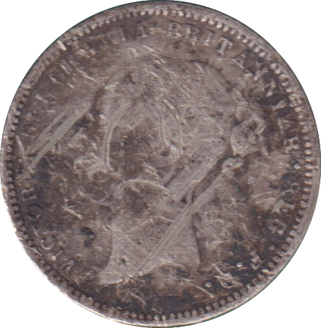 1869 SIX PENCE ( GF )