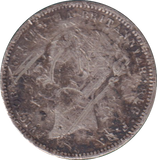 1869 SIX PENCE ( GF )