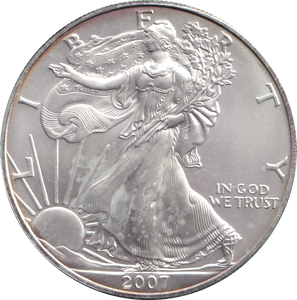 2007 SILVER DOLLAR USA