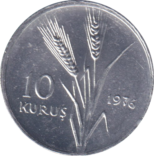 1976 TURKEY 10 KURUNS