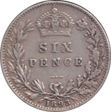 1893 SIXPENCE ( GF )