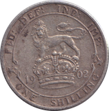 1902 SHILLING ( VF )