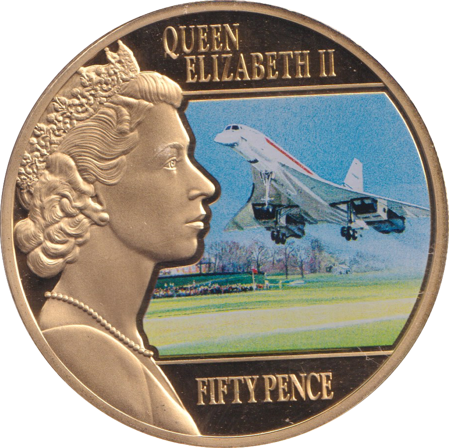 2014 FIFTY PENCE CONCORDE GUERNSEY