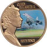 2014 FIFTY PENCE CONCORDE GUERNSEY