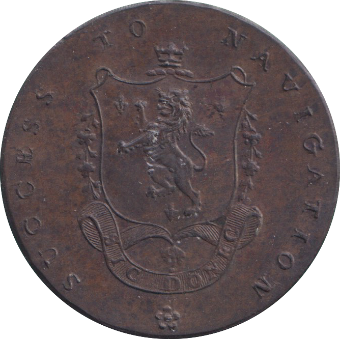 1793 HALFPENNY TOKEN MANCHESTER ARMS