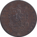 1793 HALFPENNY TOKEN MANCHESTER ARMS