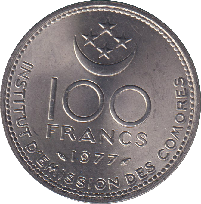 1977 100 FRANCS COMORES