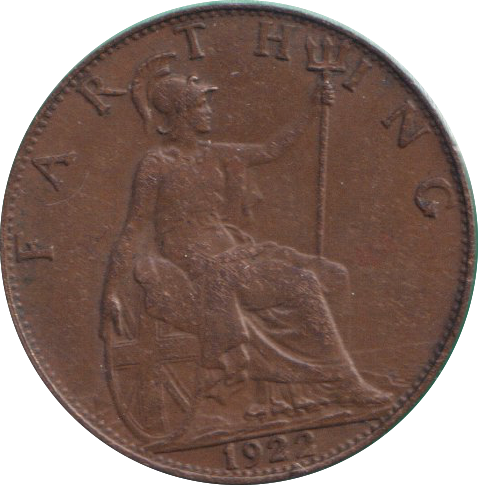 1922 FARTHING ( VF )
