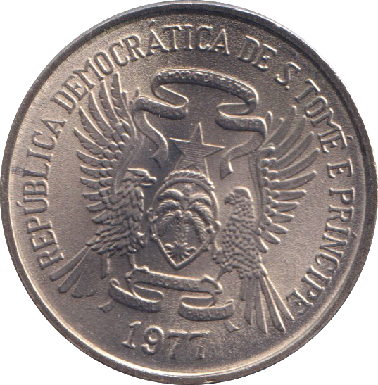 1977 5 DOBRAS SAO TOME PRINCIPE