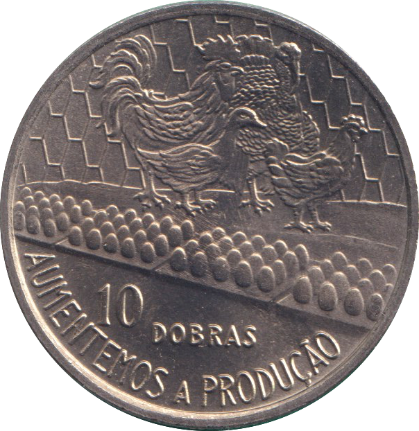1977 10 DOBRAS SAO TOME PRINCIPE