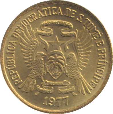 1977 50 CENTIMES SAO TOME PRINCIPE