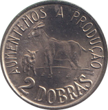 1977 2 DOBRAS SAO TOME PRINCIPE