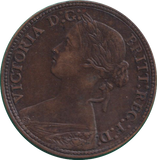 1860 FARTHING ( VF )