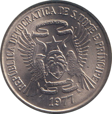 1977 2 DOBRAS SAO TOME PRINCIPE