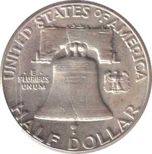 1963 SILVER HALF DOLLAR FRANKLIN USA