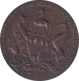 1793 HALFPENNY TOKEN MANCHESTER ARMS