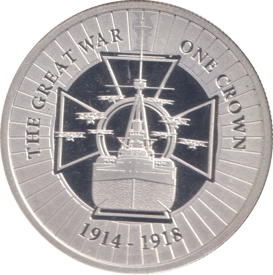 2018 SILVER PROOF ONE CROWN THE GREAT WAR