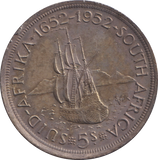 1952 SILVER 5 SHILLINGS SOUTH AFRICA