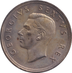 1952 SILVER 5 SHILLINGS SOUTH AFRICA