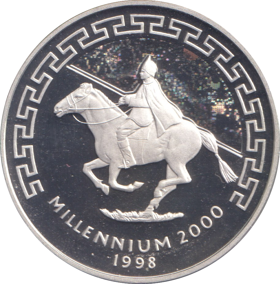 1998 MONGOLIA 500 TUGRIK 2000 MILLENIUM