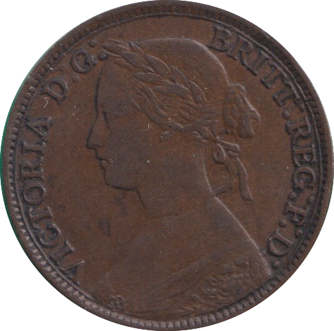 1860 FARTHING ( VF )