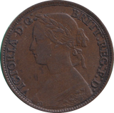 1860 FARTHING ( VF )
