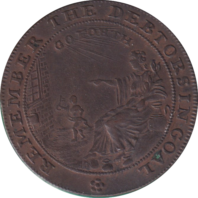 1794 HALFPENNY TOKEN JOHN HOWARD