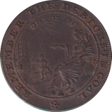 1794 HALFPENNY TOKEN JOHN HOWARD