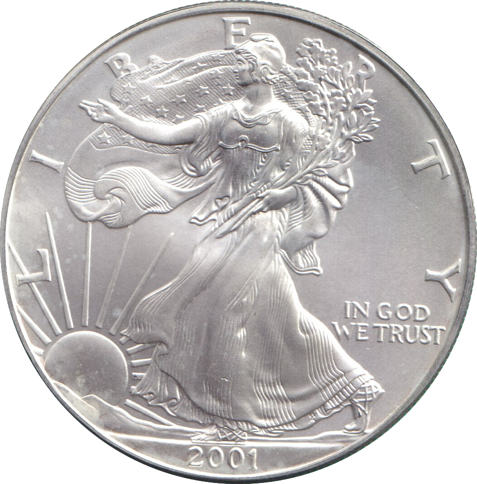 2001 SILVER DOLLAR USA