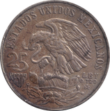 1968 SILVER 25 PESOS MEXICO