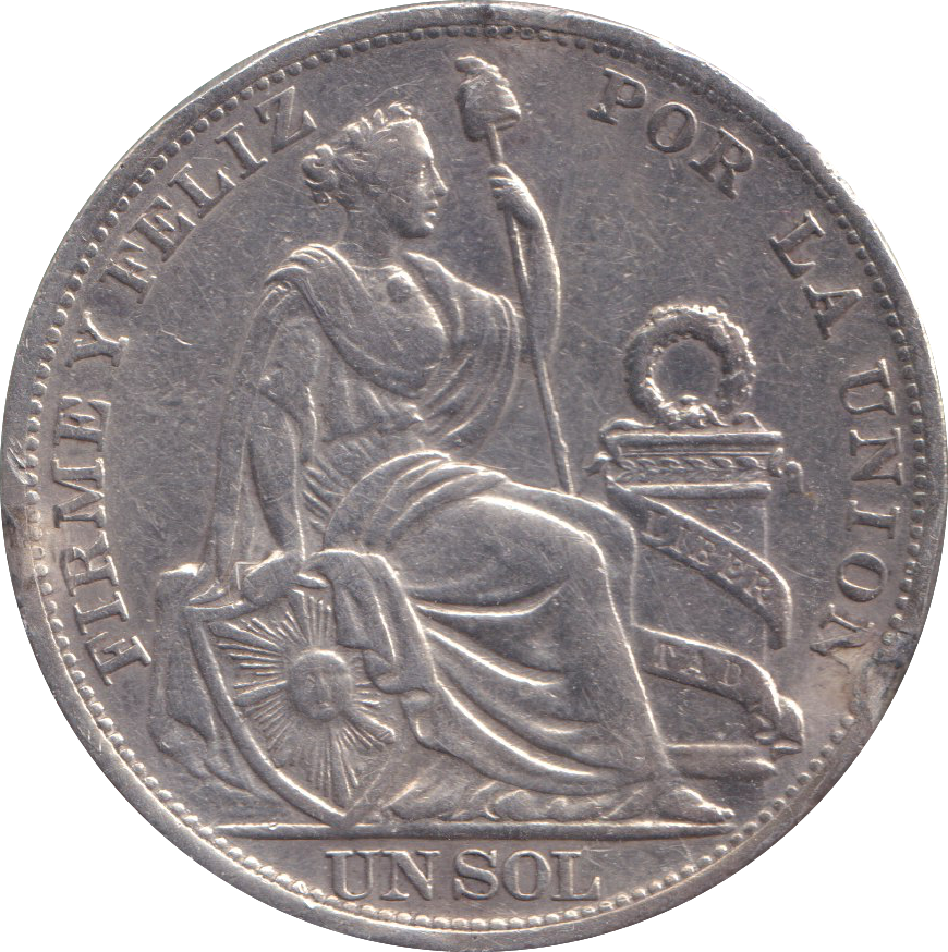 1894 SILVER ONE SOL PERU