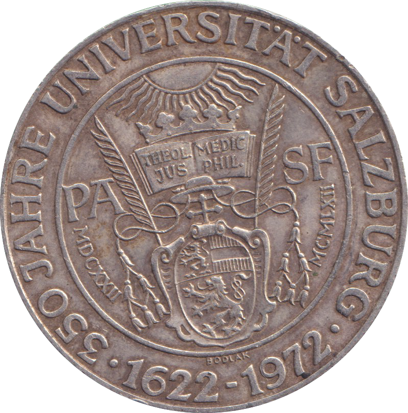 1972 SILVER 50 SCHILLING AUSTRIA