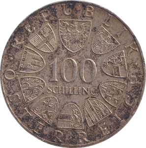 1979 SILVER 100 SCHILLING AUSTRIA